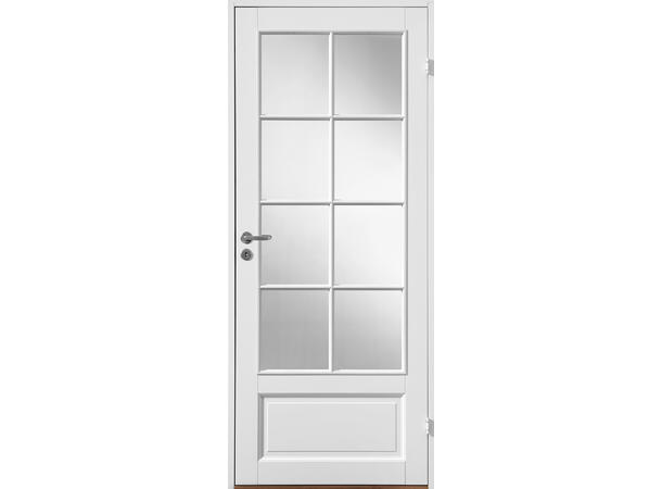 Harald Glass Hvit Dørblad - NCS S 0502-Y - 2x4 ruter